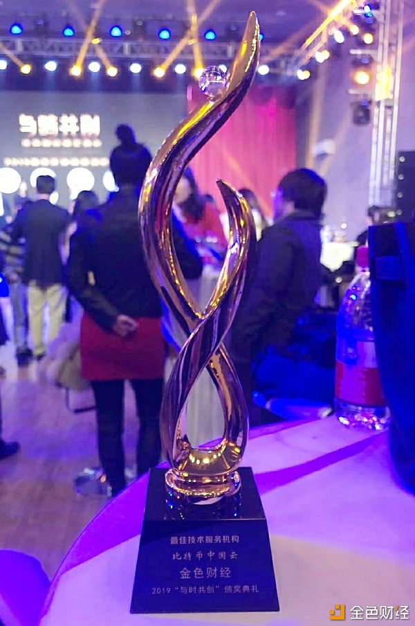 喜报丨比特币中国云荣获金色财经2019年度最佳技术服务机构奖